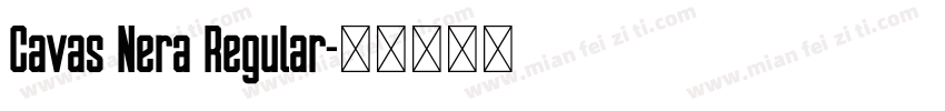 Cavas Nera Regular字体转换